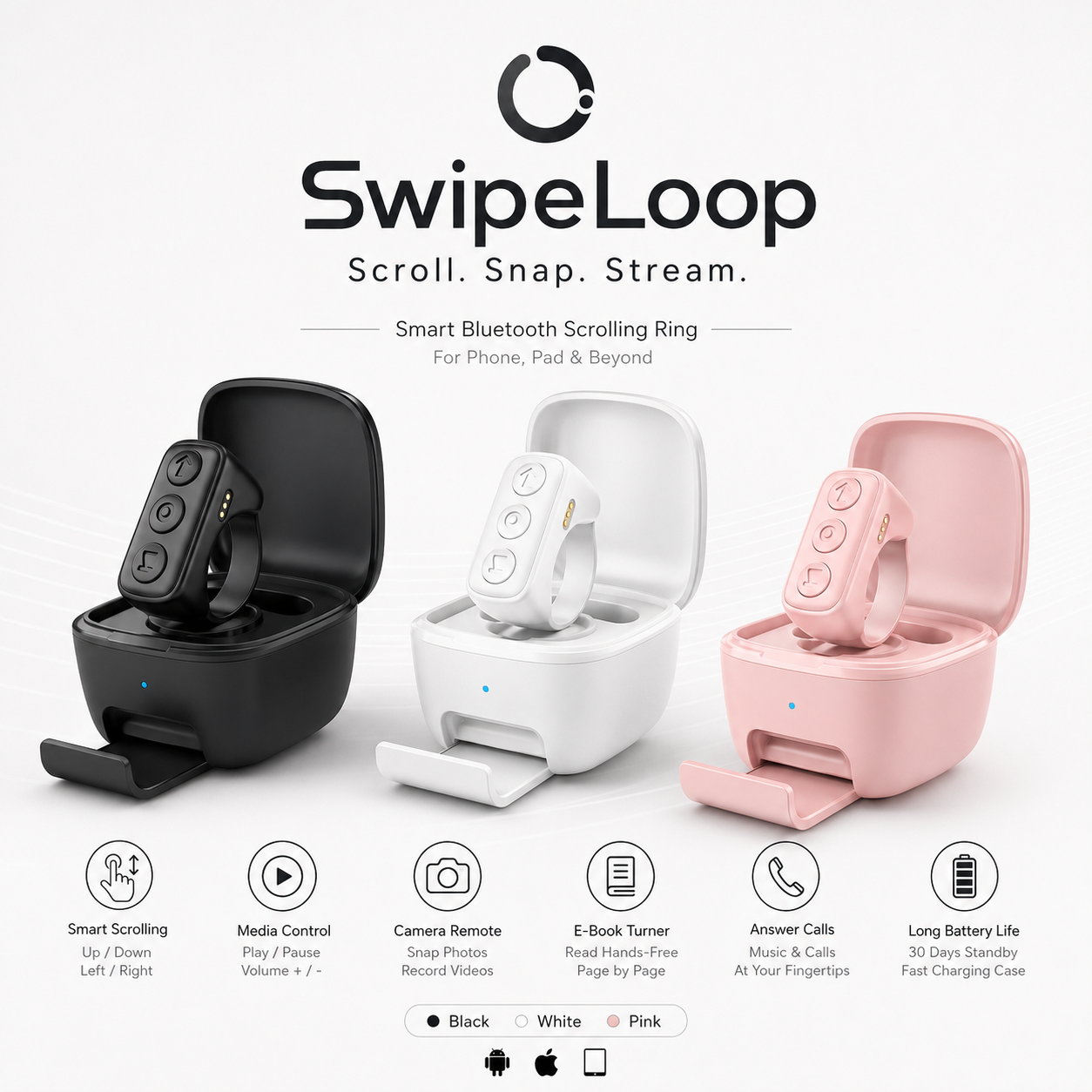 Bluetooth Scroll Loop Ring